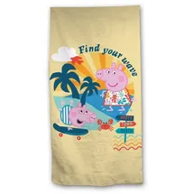 Peppa Pig Strandtuch 70 x 140 cm gelb