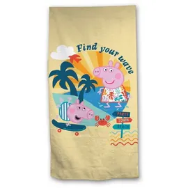 Peppa Pig Strandtuch 70 x 140 cm gelb