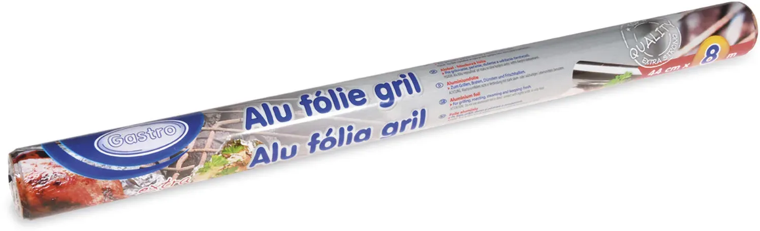 Alu-Grillfolie extra stark, 44 cm x 8 m, 16 my