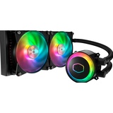 Cooler Master MasterLiquid ML240R RGB - ARGB-Sync, Premium Pumpen Design und zwei MF120R ARGB-Lüfter, Schwarz