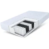 Fdm Matratze 160x200 cm, Oeko-Tex® Standard 100, atmungsaktiv, Bezug abnehmbar/waschbar, wendbar, Wendematratze, Schlafzimmer, Matratzen Shop, Matratzen, Taschenfederkernmatratzen