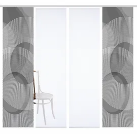 home in green Schiebevorhang ¦ schwarz ¦ Synthetik ¦ Maße (cm): B: 60 H: 245