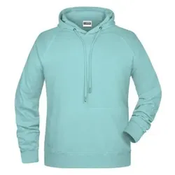 Herren Kapuzensweatshirt 8024, Gletscher-melange, Größe S - Gletscher-melange - S