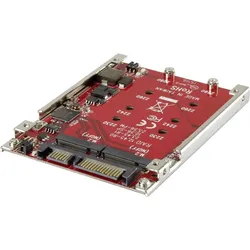 Renkforce Hardware RAID Controller für 2x M.2 NGFF SSDs inkl. 6.35 cm (2.5”3) Einbaurahmen, Storage Controller