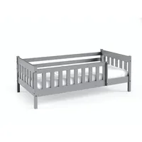 masseno Kinderbett, Hellgrau, Holz, 80x160 cm, Kinder- & Jugendzimmer, Kindermöbel, Kinderbetten, Kindereinzelbetten