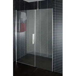 Euroshowers Line -Tür mit Seitenwand in Flucht