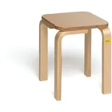 Erzi Hocker lackiert 30 x 35 x 30 cm Braun/Mehrfarbig