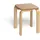 Erzi Hocker lackiert 30 x 35 x 30 cm Braun/Mehrfarbig