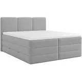 Roller Boxspringbett 180 x 200 cm H2 Grau
