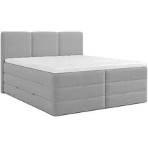 Roller Boxspringbett 180 x 200 cm H2 Grau
