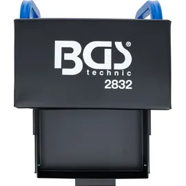 BGS Ablage Leder blau mit Schublade
