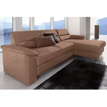 sit&more Ecksofa »Top Ascara L-Form« inklusive Boxspring/Federkern-Polsterung, komfortablem Federkern braun