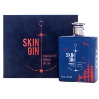 Skin Gin | Handcrafted German Gin | Geschenkbox 500ml Gin + 2 x 200ml Thomas Henry Tonic Water | Manufaktur Gin aus dem Alten Land | Koriander-Grapefruit-Limetten | 42%