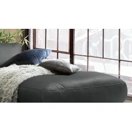 KAWOLA Ecksofa motorischer Relaxfunktion LOLA schwarz Leder Relaxfunktion