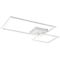 Trio Deckenleuchte PADELLA Weiß dimmbar Warmweiß, Breite 63cm