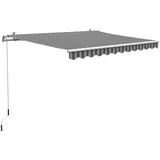Gelenkarmmarkise Aventura 3x2m Grau-Weiß