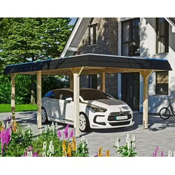 Einzelcarport SKANHOLZ "Wendland", beige (natur), H: 206cm, Carports