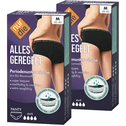 NUR DIE Damen Periodenunterwäsche Alles Geregelt Panty stark 2er Pack