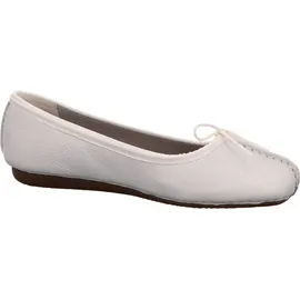 CLARKS Damen, Freckle Ice Ballerinas, White White Leather, 41 EU / 7 UK