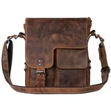 GREENBURRY Vintage Revival Vol. 1 Umhängetasche Leder 24 cm braun