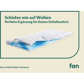 fan Topper Gel-Feeling 180 x 200 cm weiß
