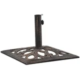 vidaXL Schirmständer Bronze 12 kg 49 cm Braun
