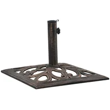 vidaXL Schirmständer Bronze 12 kg 49 cm Braun