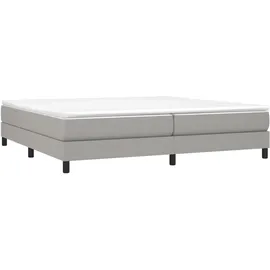 vidaXL Boxspringbett 200 x 200 cm hellgrau