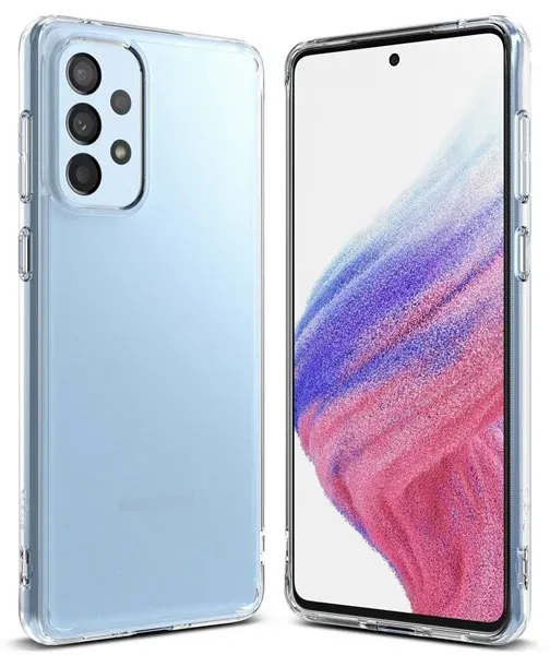 Fusion Matte Case Cover with Gel Frame Samsung Galaxy A73 Translucent