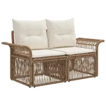 vidaXL Garten-Sofa 2-Sitzanzahl 0 x 0 x 0 cm Beige