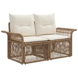 vidaXL Garten-Sofa 2-Sitzanzahl 0 x 0 x 0 cm Beige
