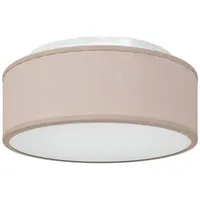 VidaXL - Deckenleuchten Einbaumontage Taupe ø 30 cm Stoff