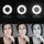 Avizar Webcam Ring Light USB 1080p Full HD Light Ring, mit Mikrofon - Schwarz - Schwarz