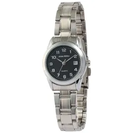 Alain Miller Damenuhr mit Gliederarmband, Edelstahl