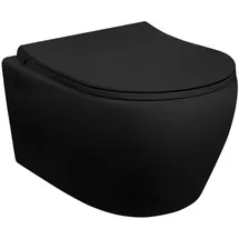 Aloni Design Hänge-WC mit Taharet/Bidet/Hygienedüse Schwarz matt