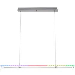 Hängelampe Pendellampe Wohnzimmerlampe Dimmer Fernbedienung Regenbogeneffekt LED