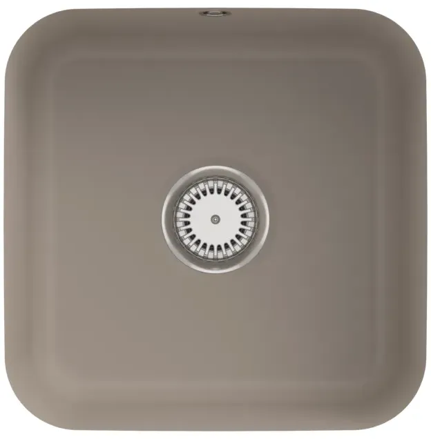 Villeroy und Boch Unterbauspüle 670301AM mit Ablaufgarnitur, Handbetätigung, Befestigungssatz, Almond