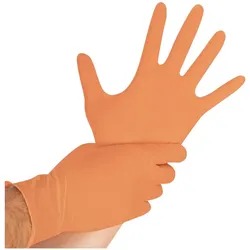 Hygostar "Safe Light" Nitril-Handschuhe Orange | 100 Stück