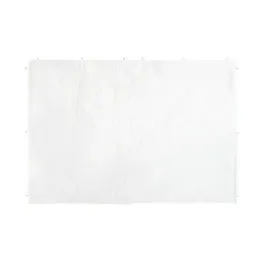 Relaxdays Seitenteile für Pavillon, 2er Set, 3x2 m, wasserdicht, ohne Fenster, Klettverschluss, PE Seitenwand, weiß