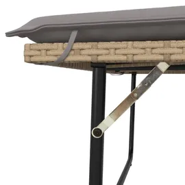 vidaXL Gartenbank 115 x 58 x 97 cm Beige