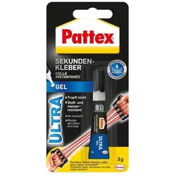 Pattex Kleben Pattex Sekundenkleber Ultra Gel, 3 g