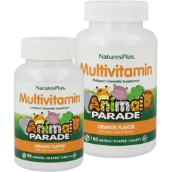 Animal Parade Multivitamin Kautabletten Orangengeschmack - Packungsgröße: 180 Lutschtabletten
