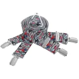 LINDENMANN Hosenträger X-Form blau Bundweite 120 cm Gesamtlänge 135 cm W 47.2 XXL