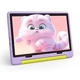 Whitedeer Kinder Tablet 10 Zoll, Android 14 Kids Tablets with Octa Core Prozessor, 8GB RAM 64GB ROM 1TB SD-Erweiterung, 5000 mAh Batterien, Wi-Fi, Bluetooth, Tablets Kinder mit Dual-Kamera (Lila)