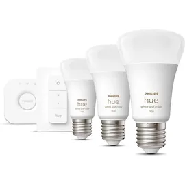 Philips Hue White & Col. Amb. E27 3er Starter Set Mehrfarbig