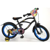 TPFSports DC Batman Kinderfahrrad - Jungen - 16 Zoll - Rücktritt + Handbremse - Schwarz