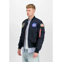 Alpha Industries Ma-1 Vf Nasa Jacke Rep.Blue M