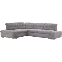 sit&more Ecksofa »Pale L-Form«, inklusive Kopfteilverstellung, wahlweise mit Bettfunktion, grau