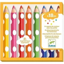 Djeco Farben 3-6 Jahre 8 colouring pencils for little ones