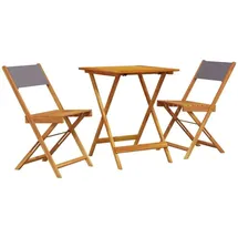 vidaXL Bistro-Set 3-tlg. Anthrazit
